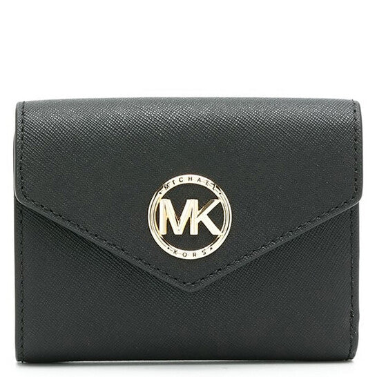 Michael Kors Black Ladies Carmen Logo Plaque Wallet