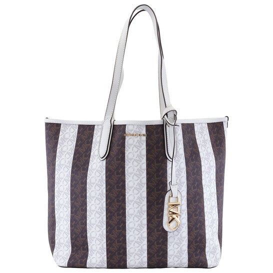 Michael Kors Eliza Large Striped Tote Bag