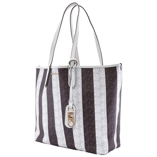 Michael Kors Eliza Large Striped Tote Bag