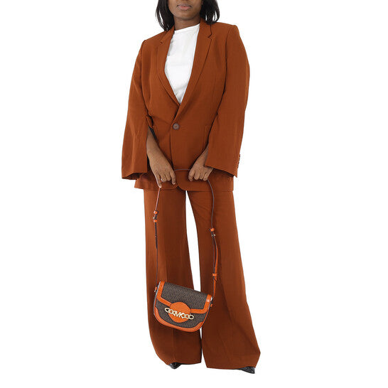 Michael Kors Hally Signature Logo-print Saddle Crossbody Bag