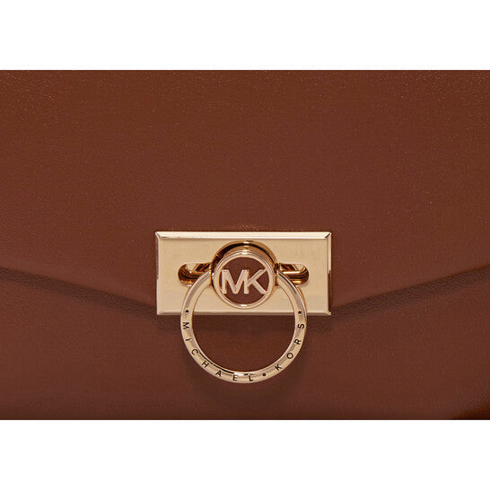 Michael Kors Hendrix Extra-small Leather Crossbody Bag - Brown