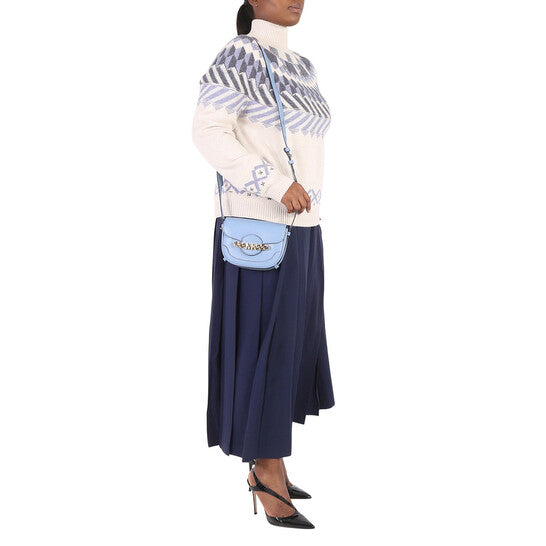 Michael Kors Ladies Hally Extra-Small Embellished Leather Crossbody Bag