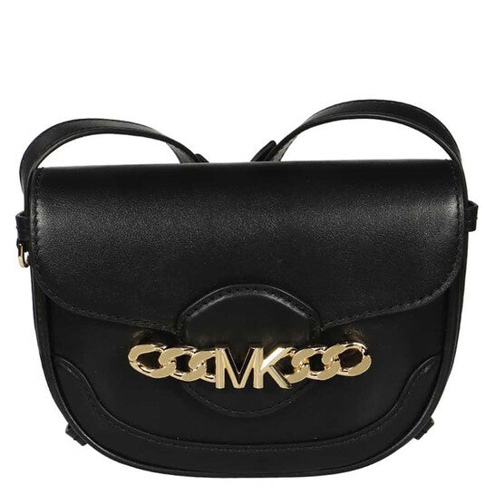 Michael Kors Ladies Hally Extra-Small Embellished Leather Crossbody Bag - Black