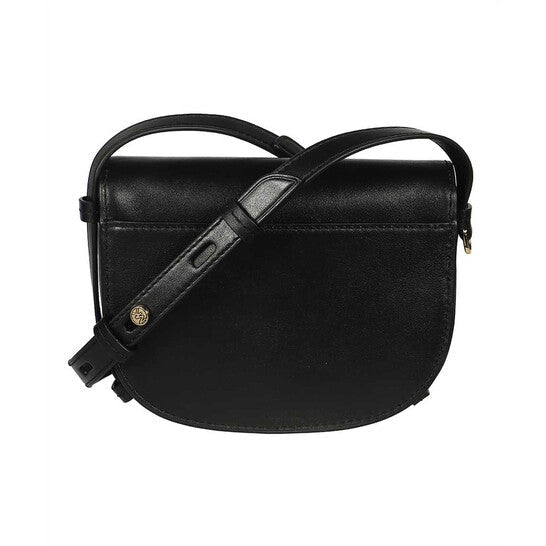 Michael Kors Ladies Hally Extra-Small Embellished Leather Crossbody Bag - Black