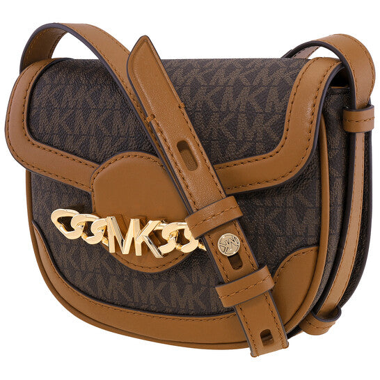 Michael Kors Ladies Hally Extra-Small Embellished Logo Crossbody Bag