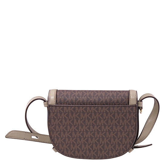 Michael Kors Ladies Hally Extra-Small Embellished Logo Crossbody Bag-  Dusty Sage