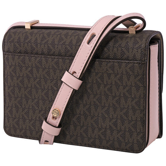 Michael Kors Ladies Hendrix Extra-small Logo Convertible Crossbody Bag - Brown