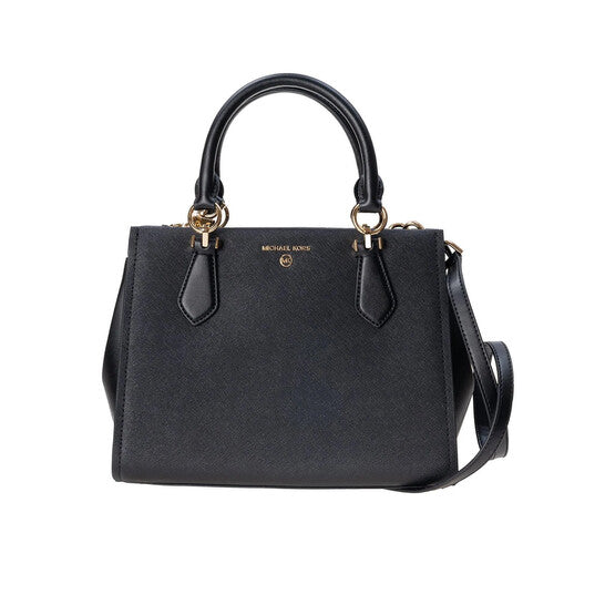 Michael Kors Ladies Marilyn Medium Saffiano Leather Satchel - Black