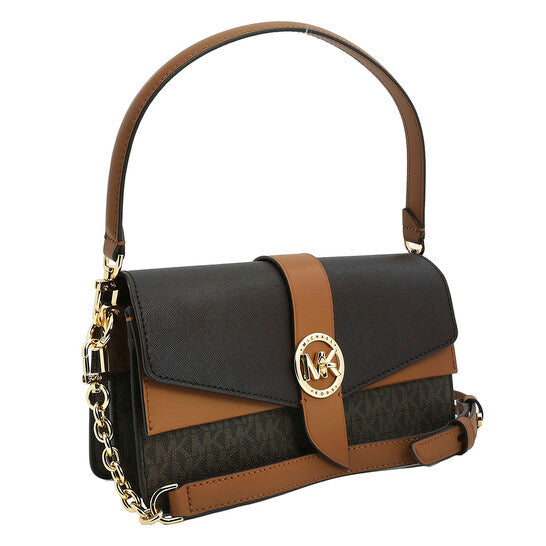 Michael Kors Ladies Monogram Print Shoulder Bag