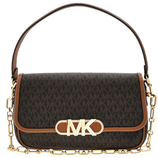 Michael Kors Ladies Monogram-Pattern Logo-Plaque Bag