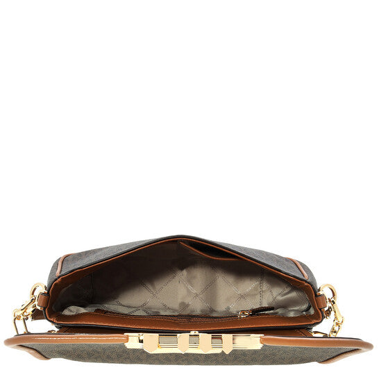 Michael Kors Ladies Monogram-Pattern Logo-Plaque Bag