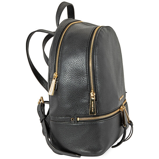 Michael Kors Rhea Medium Leather Backpack - Black