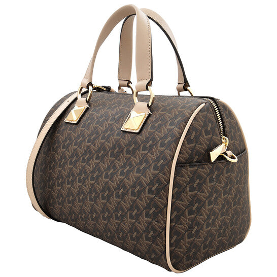 Michael Kors Signature Logo Medium Grayson Empire Satchel