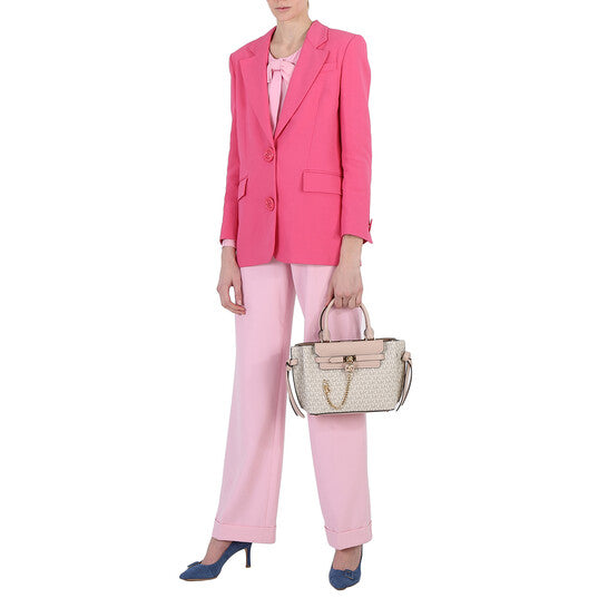 Michael Kors Signature Logo Small Hamilton Legacy Belted Satchel