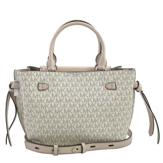 Michael Kors Signature Logo Small Hamilton Legacy Belted Satchel