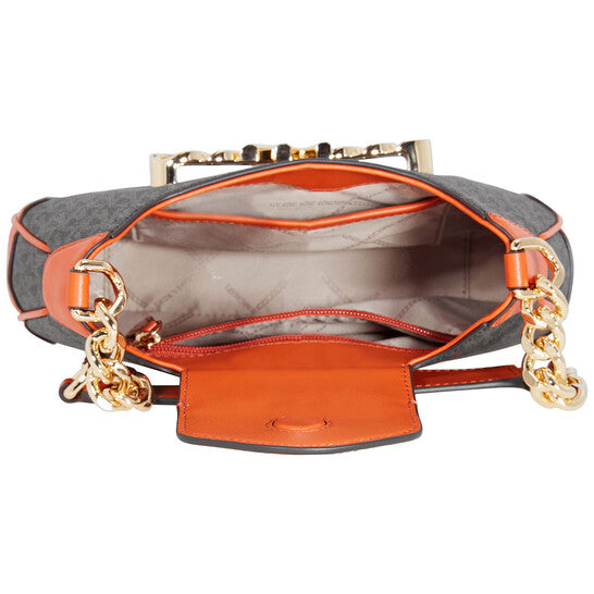 Michael Kors Signature Logo-print Small Hally Shoulder Bag