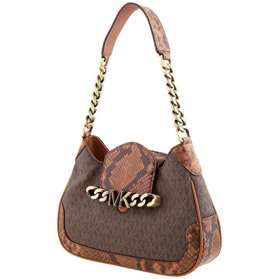 Michael Kors Small Hally Signature Logo Print Shoulder Bag