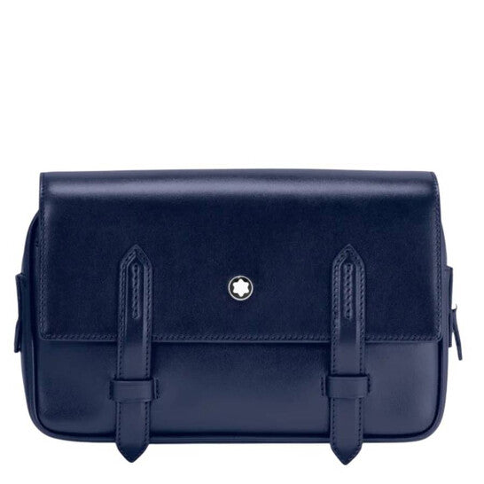 Montblanc Meisterstuck Leather Messenger Bag - Ink Blue