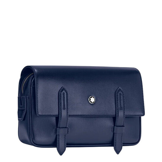 Montblanc Meisterstuck Leather Messenger Bag - Ink Blue