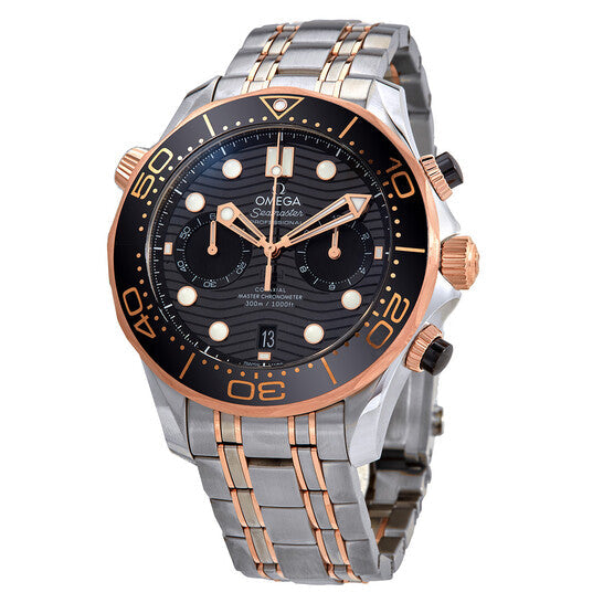 Omega Seamaster 300 Master Co-Axial Chronograph Automatic Chronometer Black Dial Men's Watch