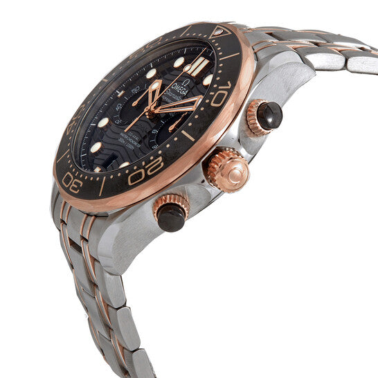 Omega Seamaster 300 Master Co-Axial Chronograph Automatic Chronometer Black Dial Men's Watch