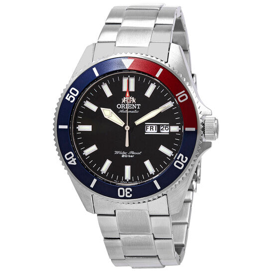 Orient Kanno Automatic Black Dial Pepsi Bezel Men's Watch