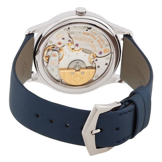 Patek Philippe Calatrava Automatic Diamond Blue Dial Ladies Watch