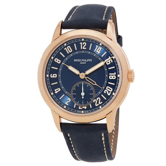 Patek Philippe Complications Calatrava Travel Time Automatic Blue Dial Men's Watch