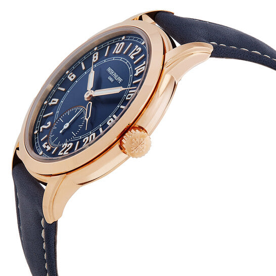 Patek Philippe Complications Calatrava Travel Time Automatic Blue Dial Men's Watch