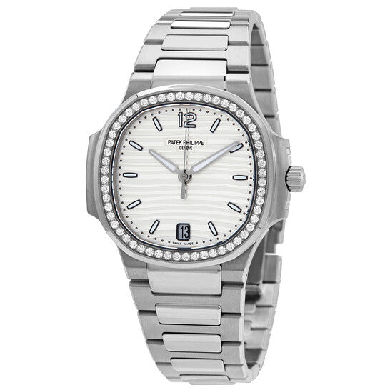 Patek Philippe Nautilus Automatic Diamond Silver Dial Unisex Watch