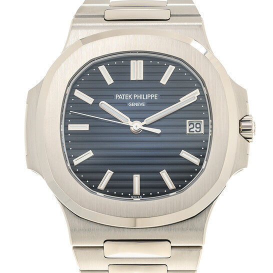 Patek Philippe Nautilus White Gold Automatic Blue Dial Men's Watch