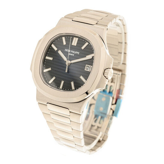 Patek Philippe Nautilus White Gold Automatic Blue Dial Men's Watch
