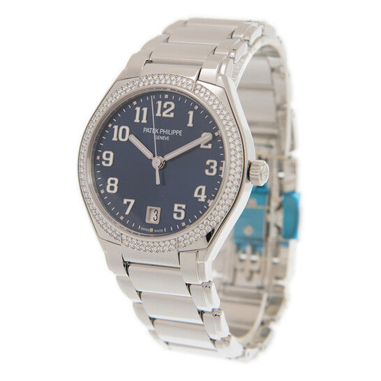 Patek Philippe Twenty 4 Automatic Blue Sunburst Dial Diamond Ladies Watch