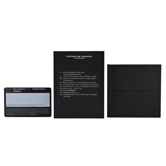 Pre-owned Porsche Design Chronograph Spider Automatic Digital Black Dial Men's Watch