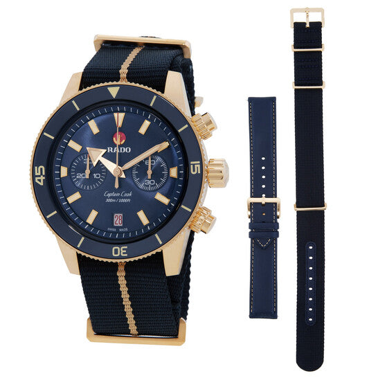 Rado Captain Cook Chronograph Automatic Blue Dial Men's Watch