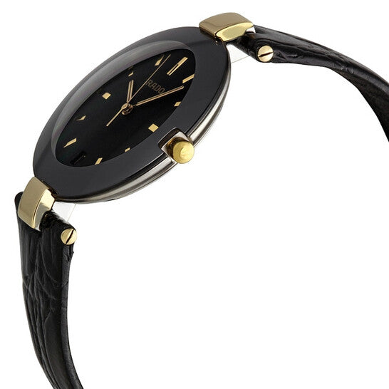 Rado Coupole Black Dial Ceramic Case Men's Watch