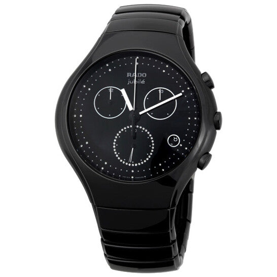 Rado True Black Ceramic Chronograph Men's Watch
