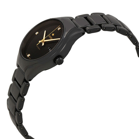 Rado True Black Diamond Dial Ladies Watch