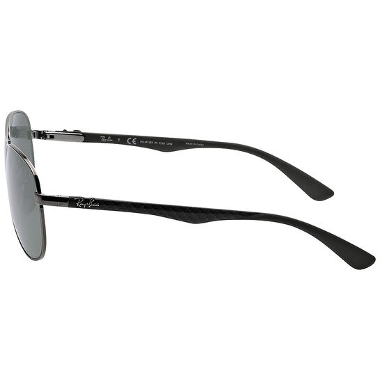 Ray Ban Carbon Fibre Polarized Green Classic G-15 Pilot Men's Sunglasses