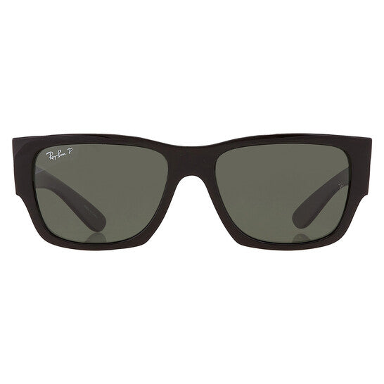 Ray Ban Carlos Polarized Green Rectangular Unisex Sunglasses