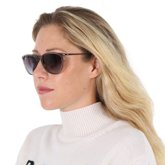 Ray Ban Erika Light Grey Gradient Dark Grey Round Ladies Sunglasses