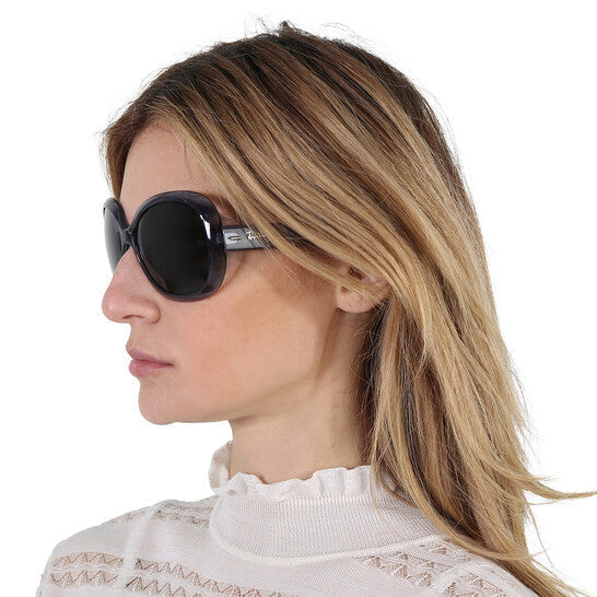 Ray Ban Jackie Ohh II Transparent Grey Butterfly Ladies Sunglasses