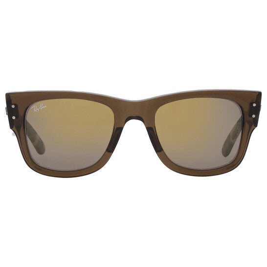 Ray Ban Mega Wayfarer Gold Mirror Square Unisex Sunglasses