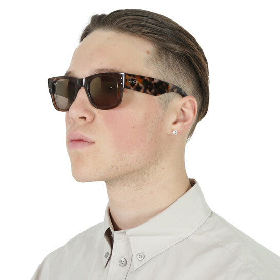 Ray Ban Mega Wayfarer Gold Mirror Square Unisex Sunglasses