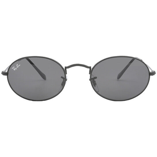 Ray Ban Oval Dark Gray Unisex Sunglasses