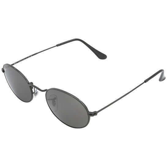 Ray Ban Oval Dark Gray Unisex Sunglasses