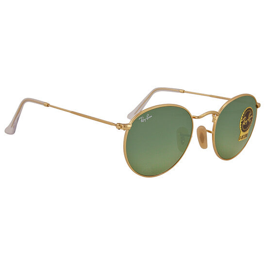 Ray Ban Round Metal Green Classic G-15 Unisex Sunglasses