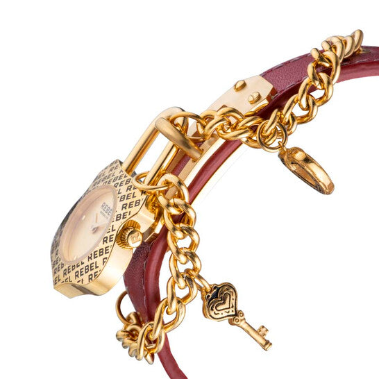 Rebel Seagate Gold Dial Ladies Watch