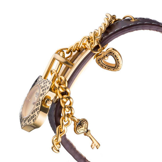 Rebel Seagate Gold Dial Ladies Watch