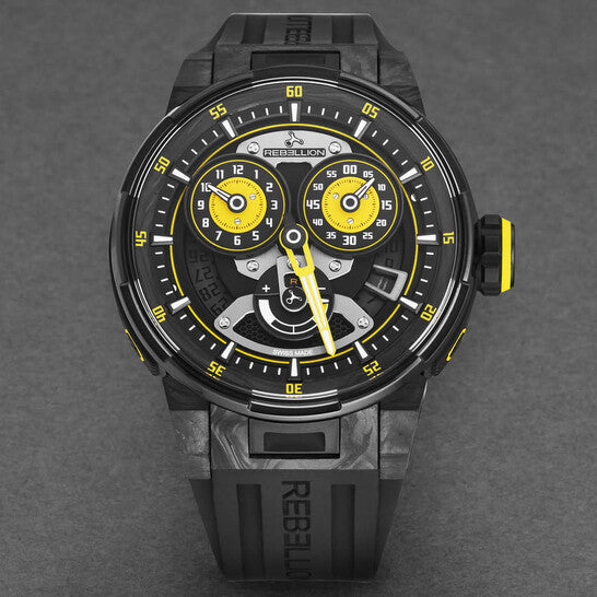 Rebellion Predator 2.0 Chronograph Automatic Black Dial Men's Watch